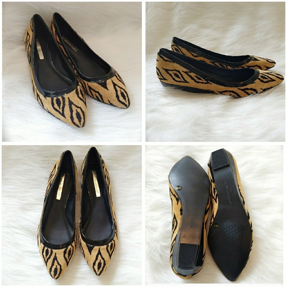 BCBG Pointed Ikat Flats